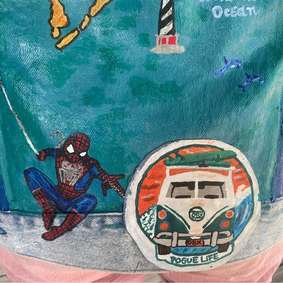 Custom made handpainted jacket - Picture 8 of 16